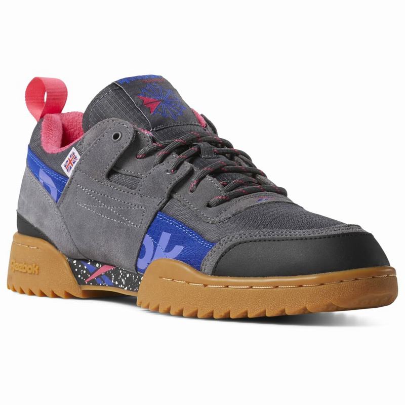 Tenisi Reebok Workout Plus Ripple Mu Barbati Gri/Albastri Romania RL8401ZB